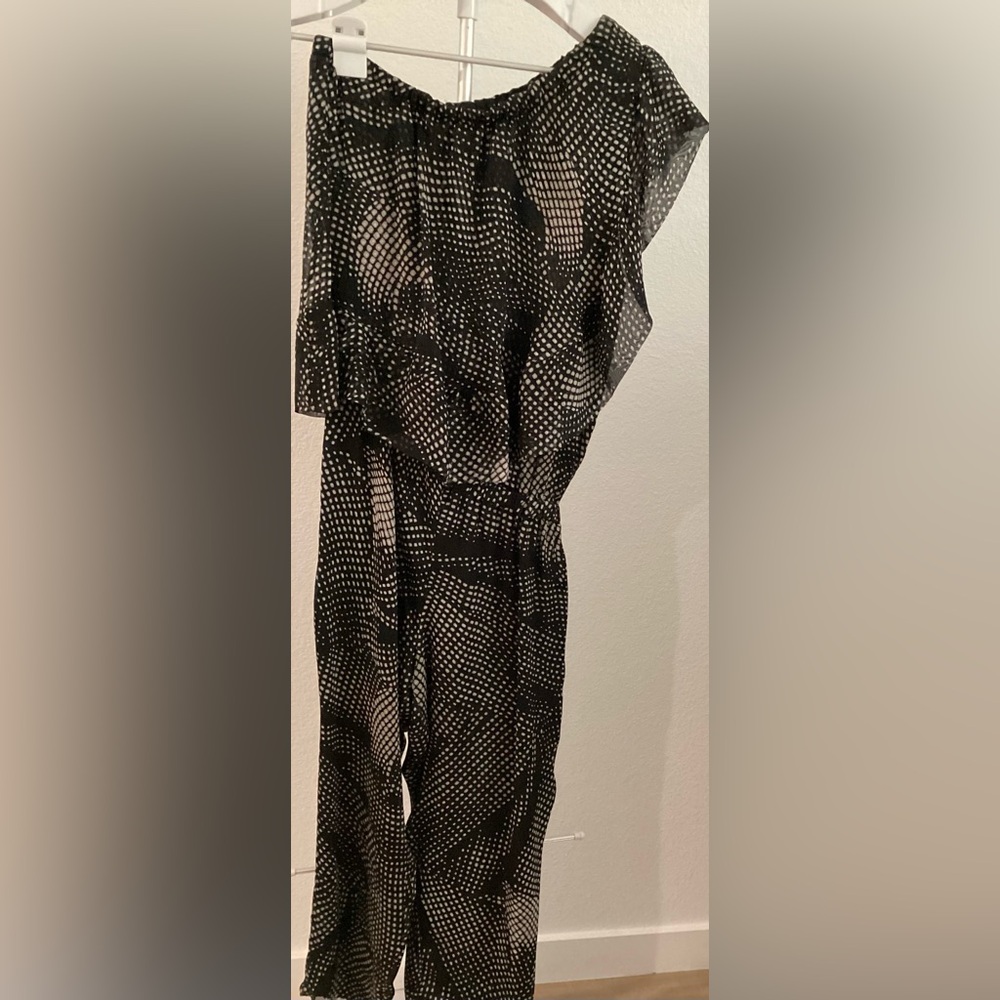Black and White Patterned Dress